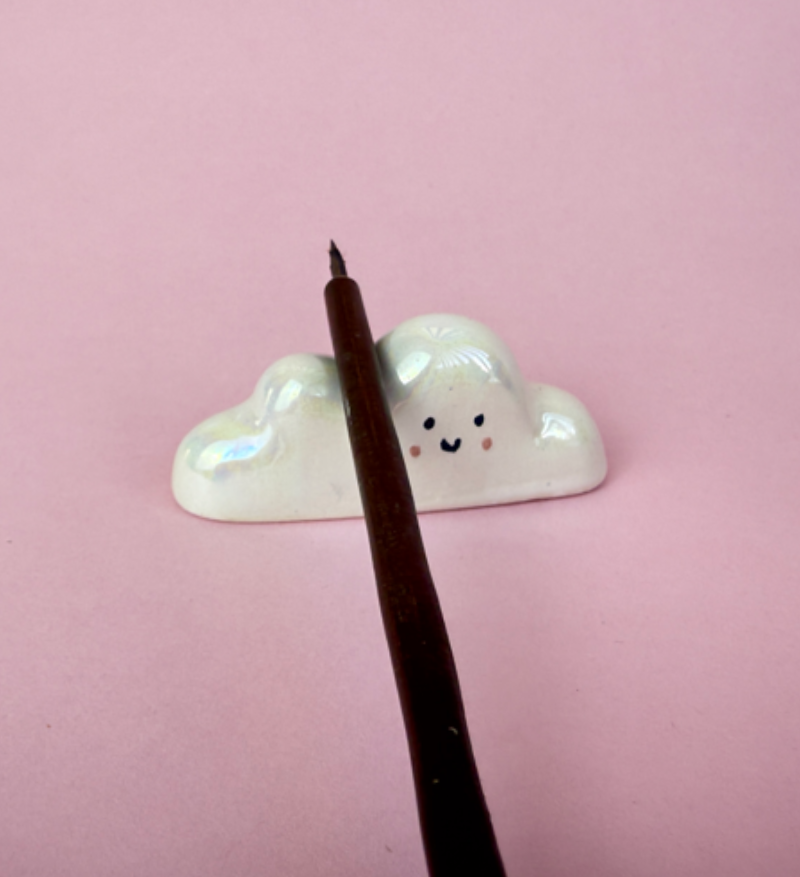 Pincelada de nube iridiscente
